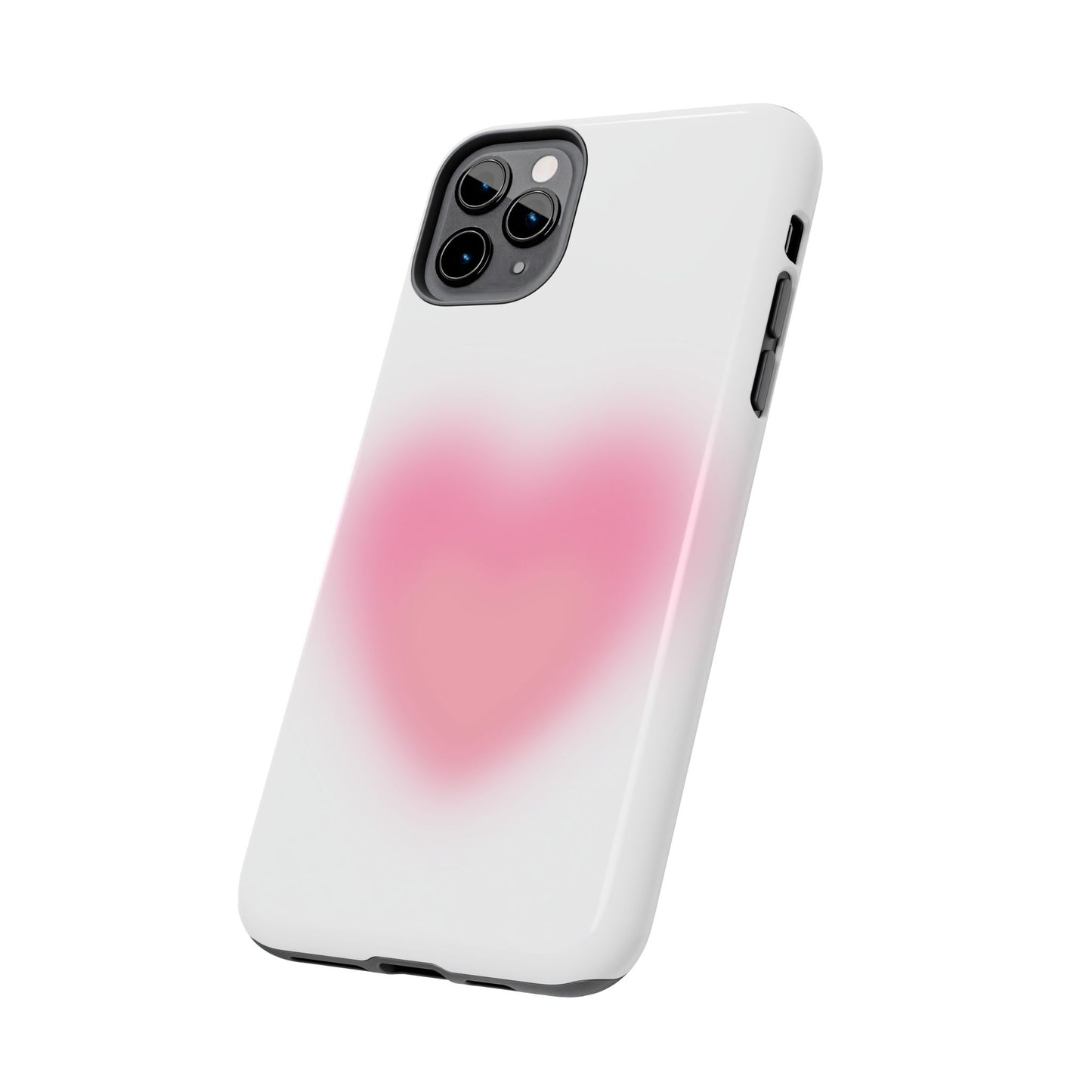 Cute Heart Design Tough Phone Case - Durable Protection for Your Phone