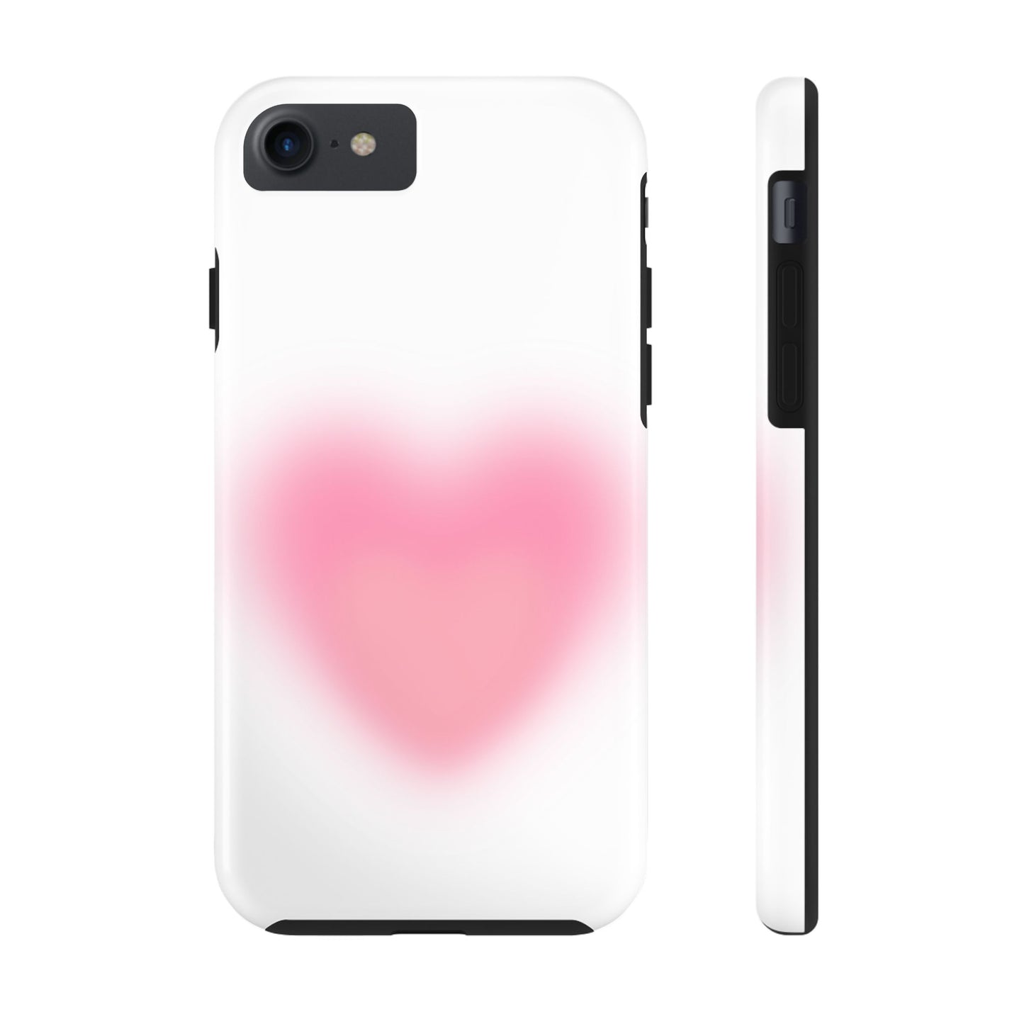 Cute Heart Design Tough Phone Case - Durable Protection for Your Phone