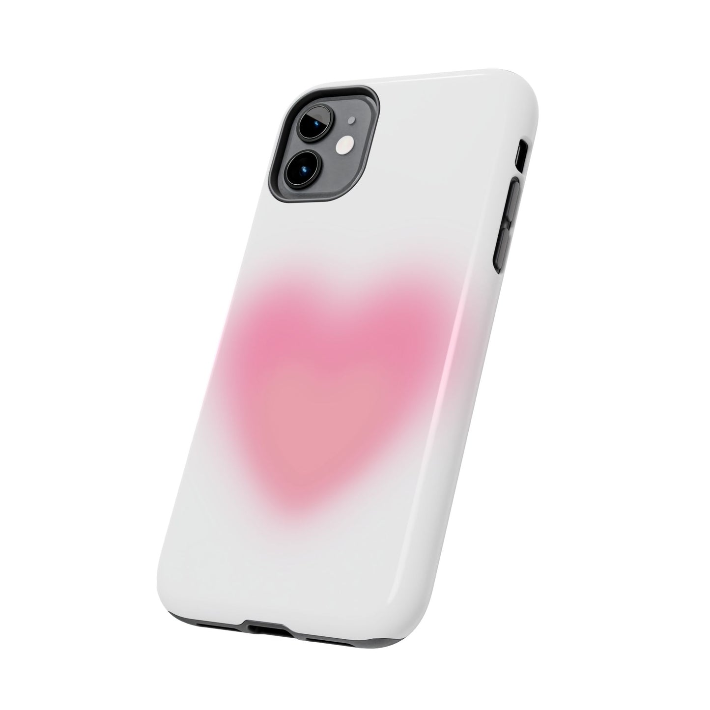 Cute Heart Design Tough Phone Case - Durable Protection for Your Phone