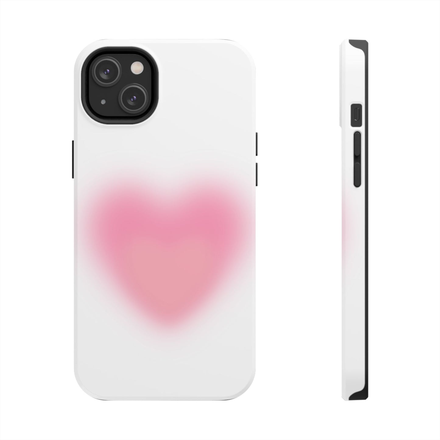 Cute Heart Design Tough Phone Case - Durable Protection for Your Phone