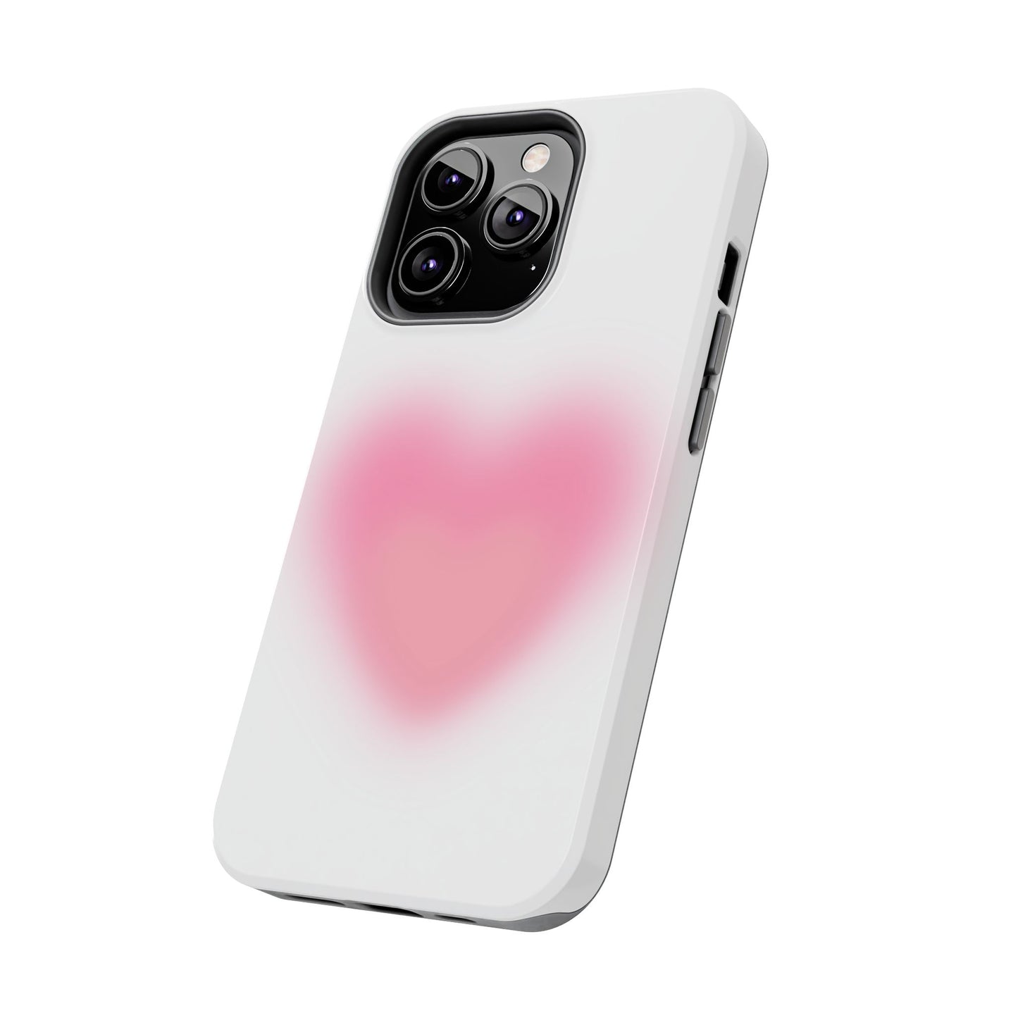 Cute Heart Design Tough Phone Case - Durable Protection for Your Phone