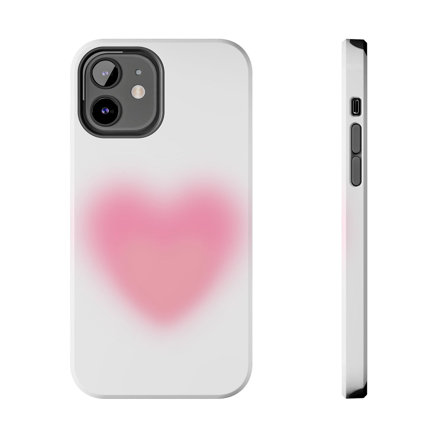 Cute Heart Design Tough Phone Case - Durable Protection for Your Phone