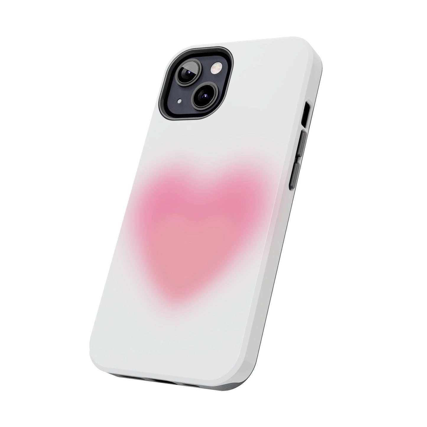 Cute Heart Design Tough Phone Case - Durable Protection for Your Phone