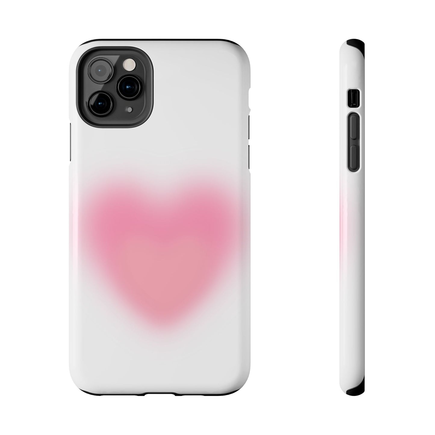 Cute Heart Design Tough Phone Case - Durable Protection for Your Phone