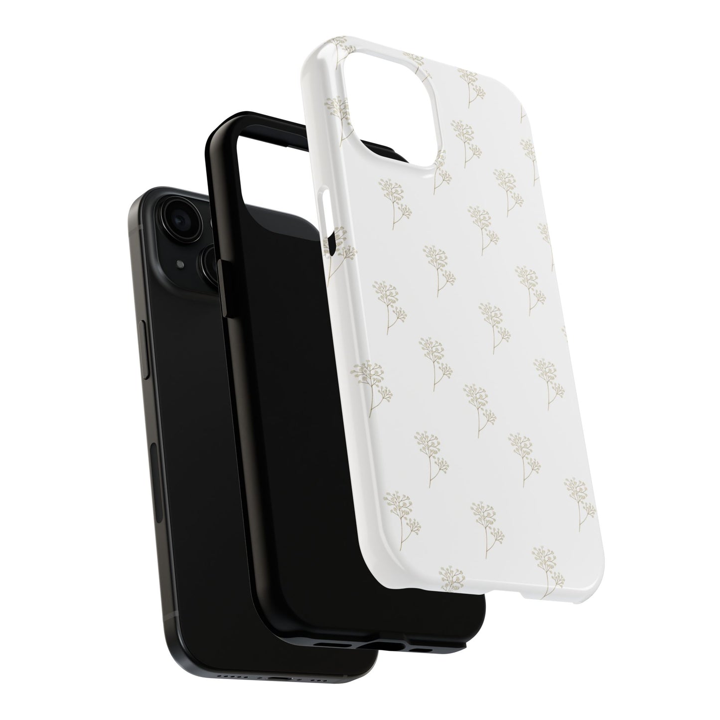 Floral Tough Phone Case - Durable Protection for Nature Lovers