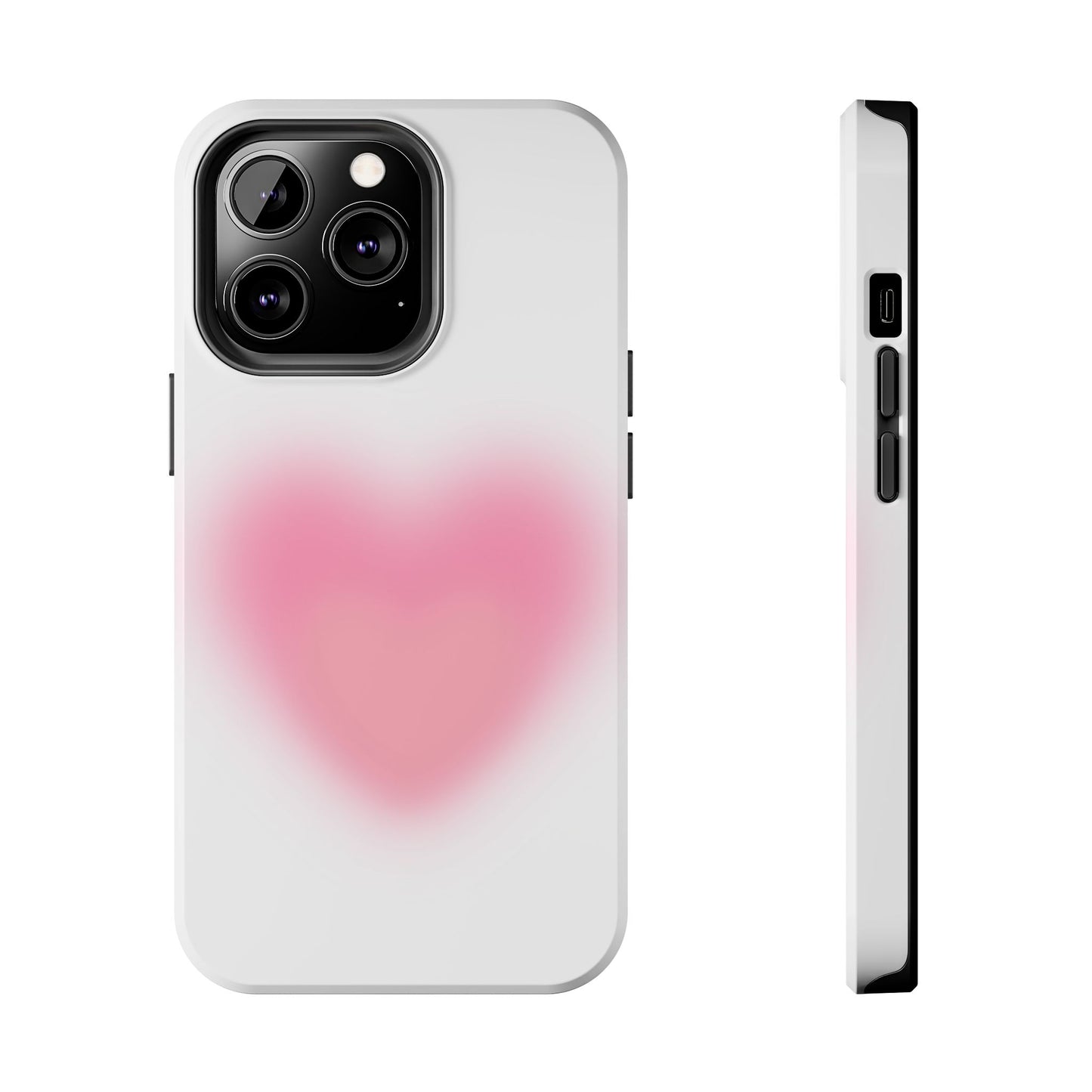 Cute Heart Design Tough Phone Case - Durable Protection for Your Phone