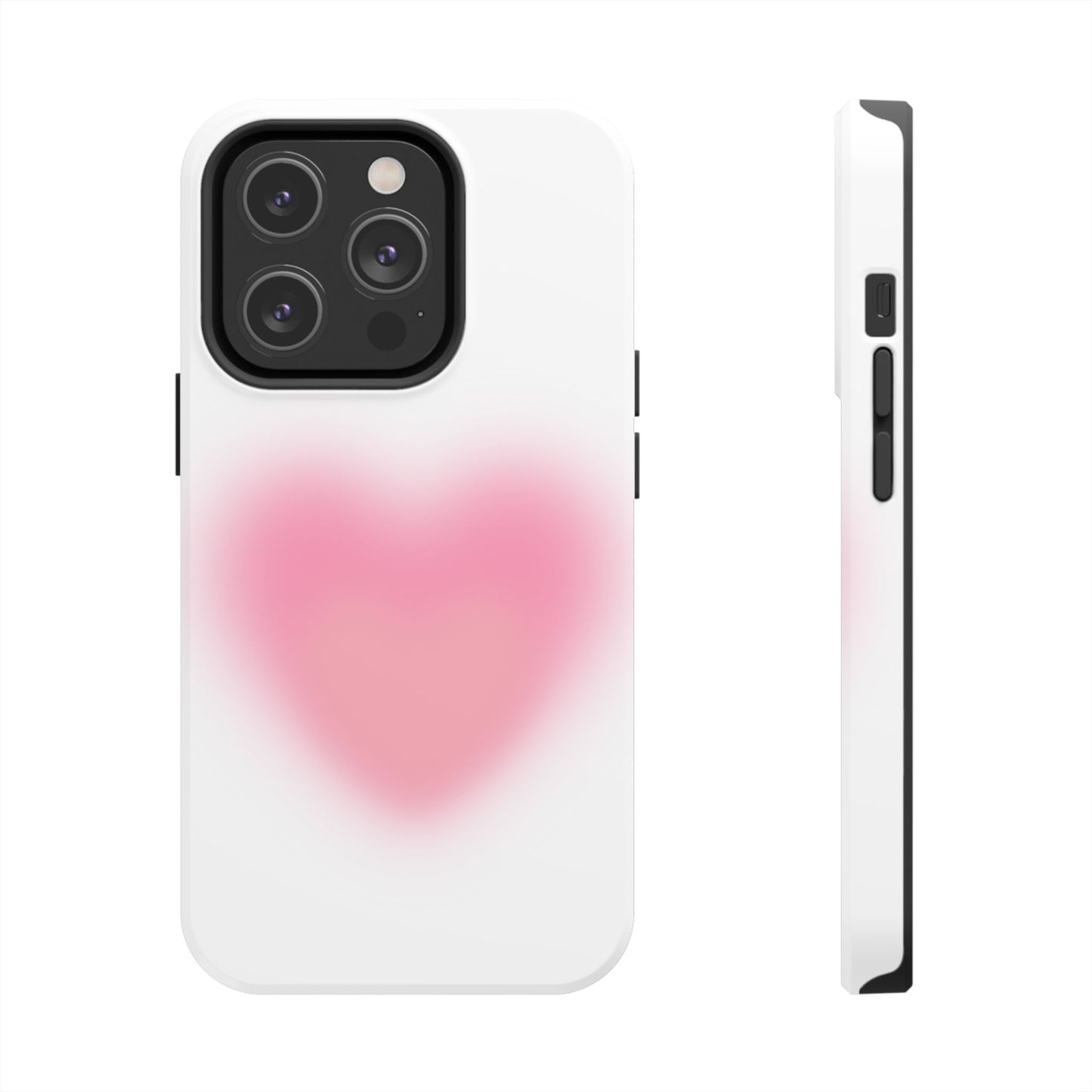 Cute Heart Design Tough Phone Case - Durable Protection for Your Phone