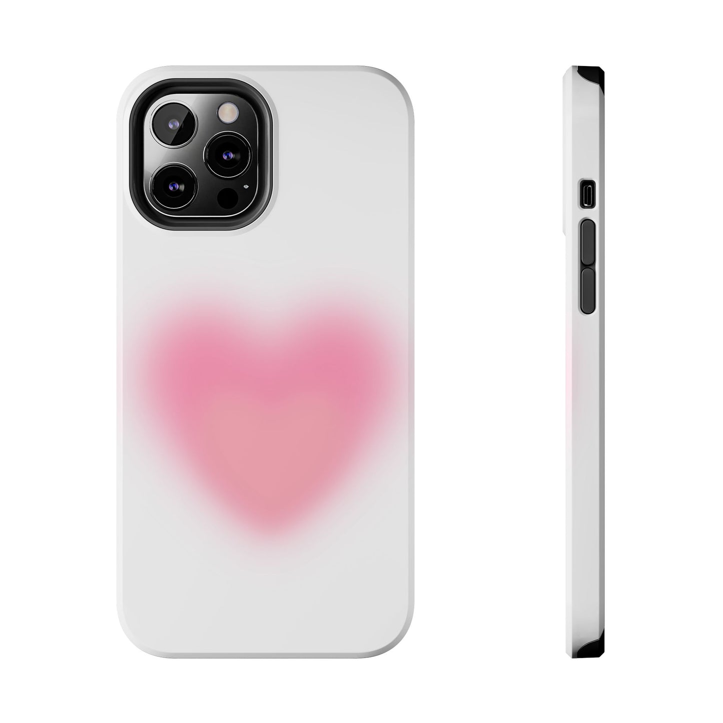 Cute Heart Design Tough Phone Case - Durable Protection for Your Phone