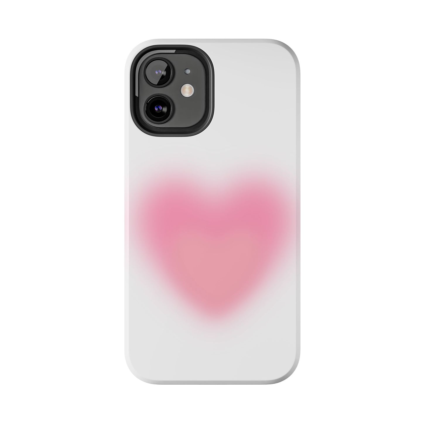 Cute Heart Design Tough Phone Case - Durable Protection for Your Phone