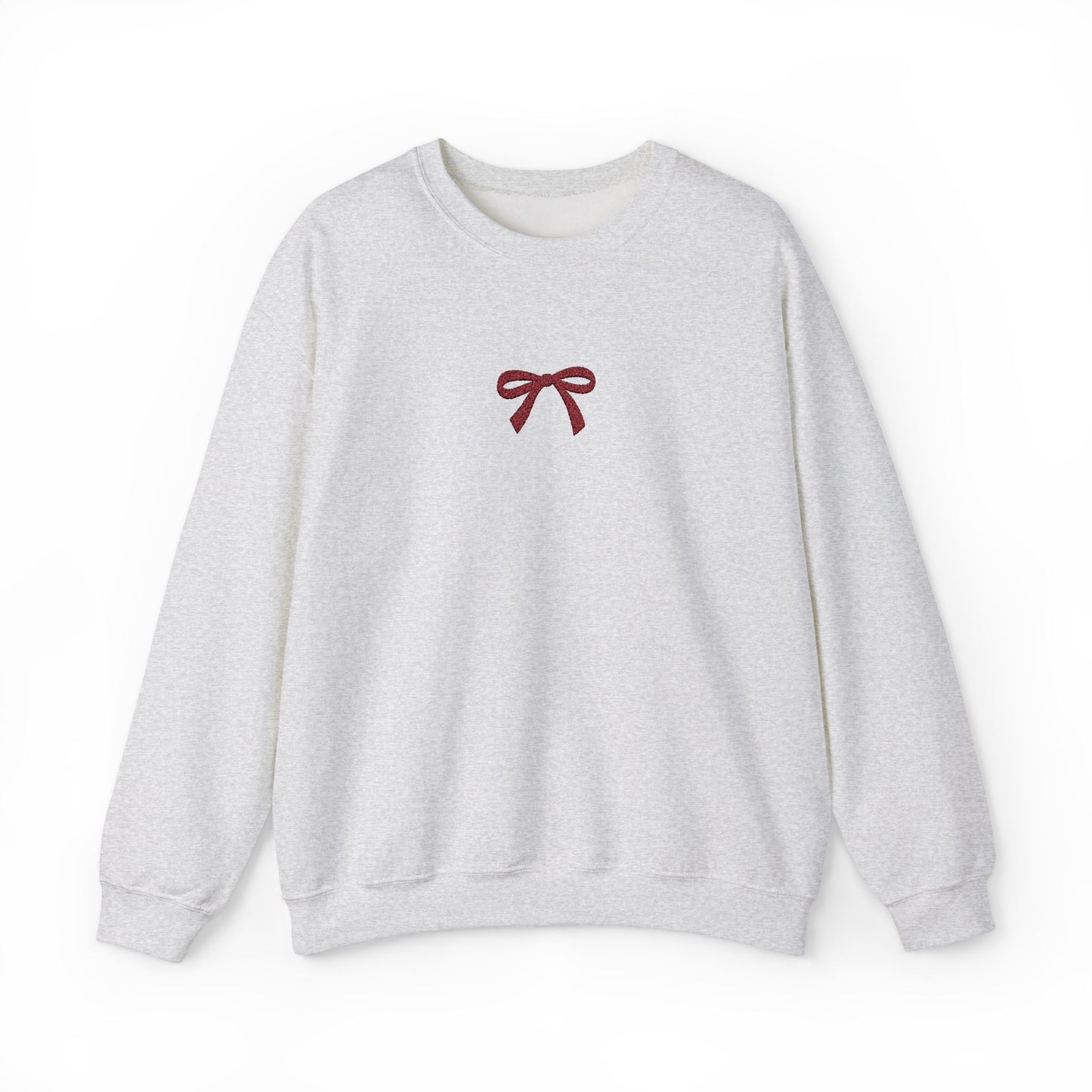 Minimalist Bow Crewneck Sweatshirt for Cozy Style