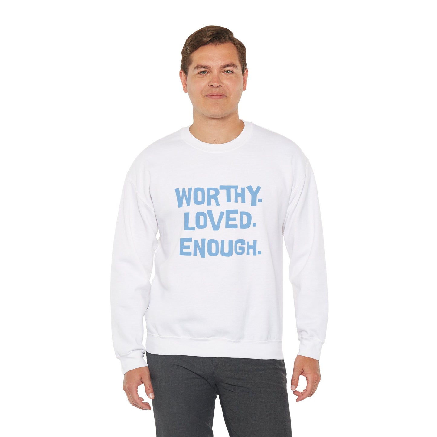 Worthy Loved Enough Crewneck Sweatshirt - Unisex Heavy Blend