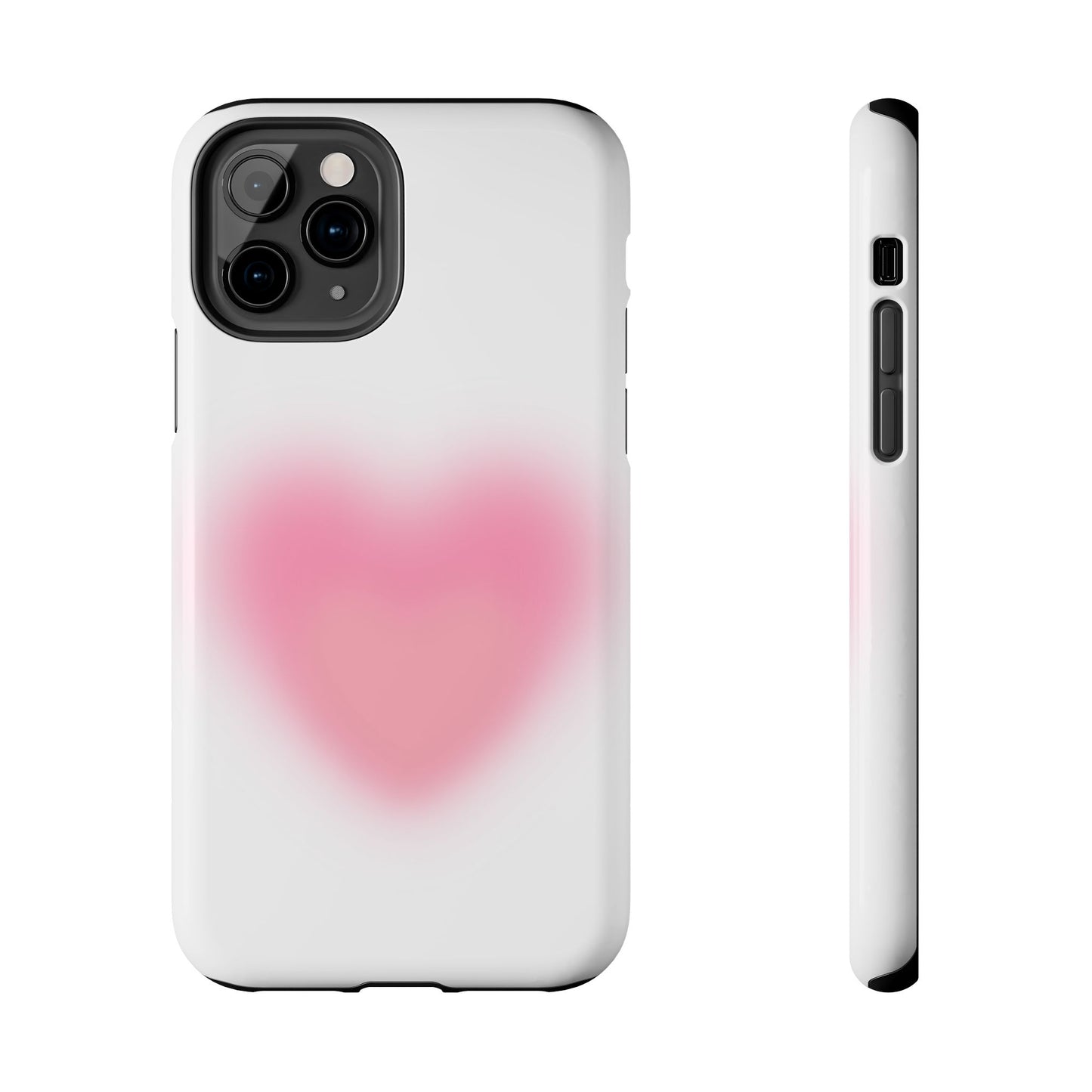 Cute Heart Design Tough Phone Case - Durable Protection for Your Phone