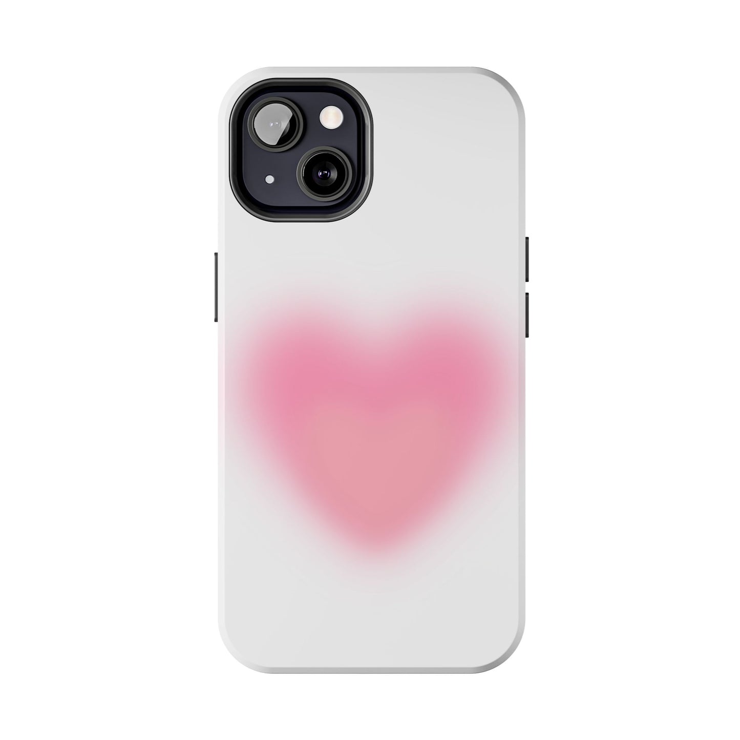 Cute Heart Design Tough Phone Case - Durable Protection for Your Phone