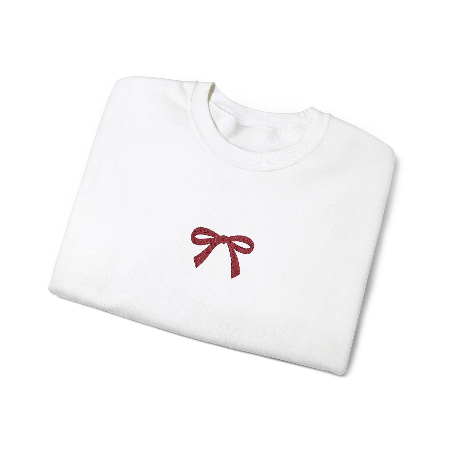 Minimalist Bow Crewneck Sweatshirt for Cozy Style