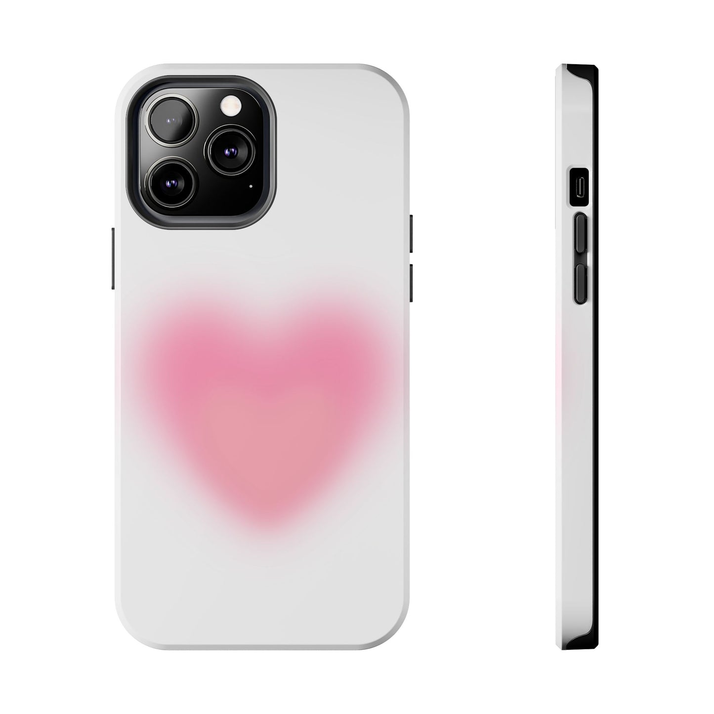 Cute Heart Design Tough Phone Case - Durable Protection for Your Phone