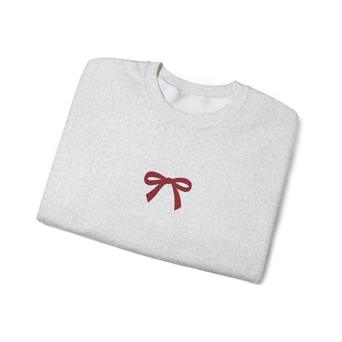 Minimalist Bow Crewneck Sweatshirt for Cozy Style