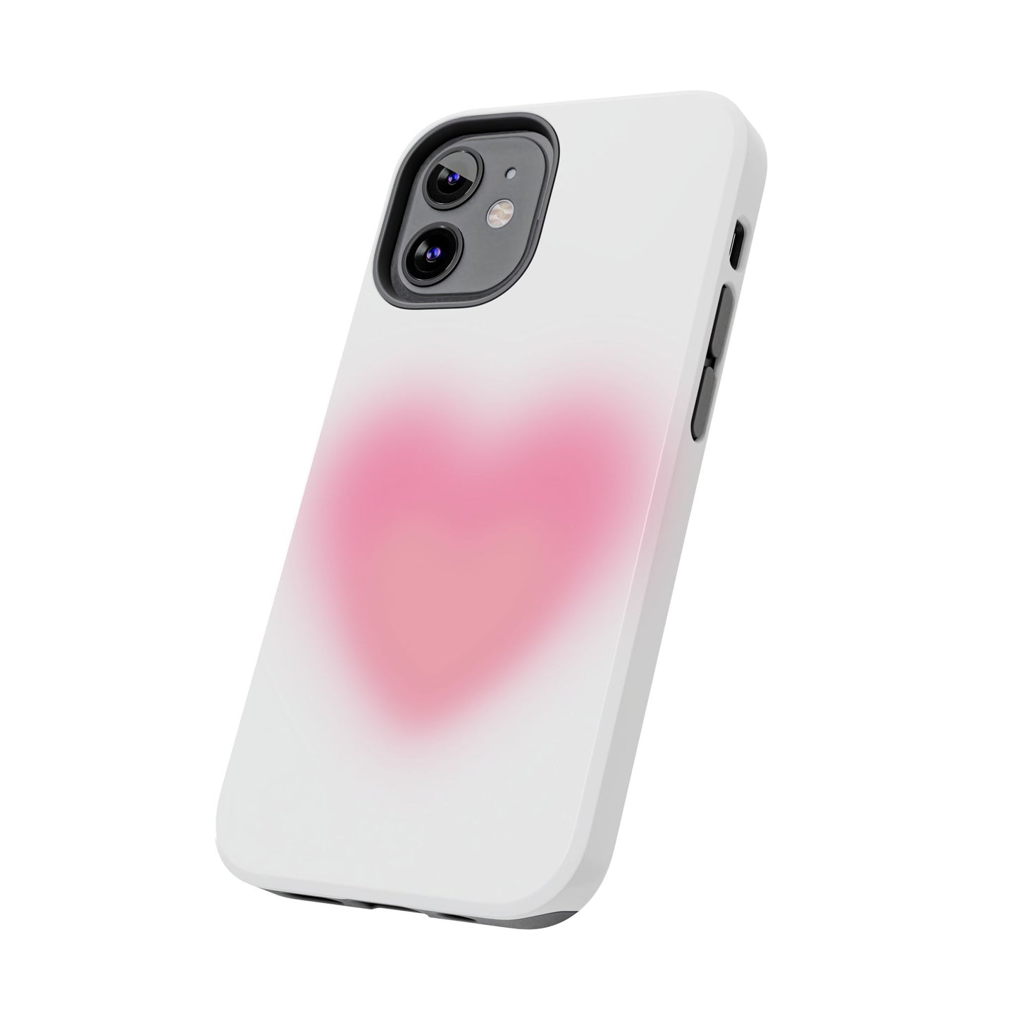 Cute Heart Design Tough Phone Case - Durable Protection for Your Phone