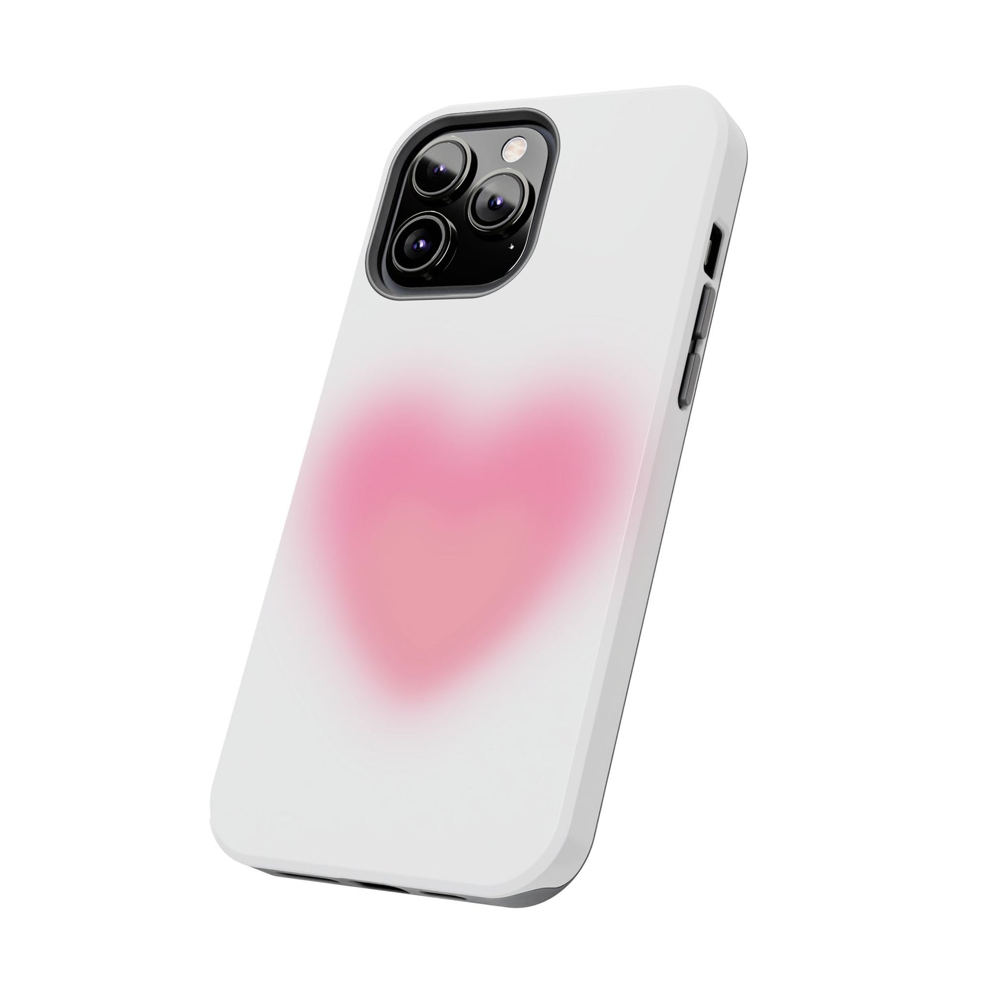 Cute Heart Design Tough Phone Case - Durable Protection for Your Phone