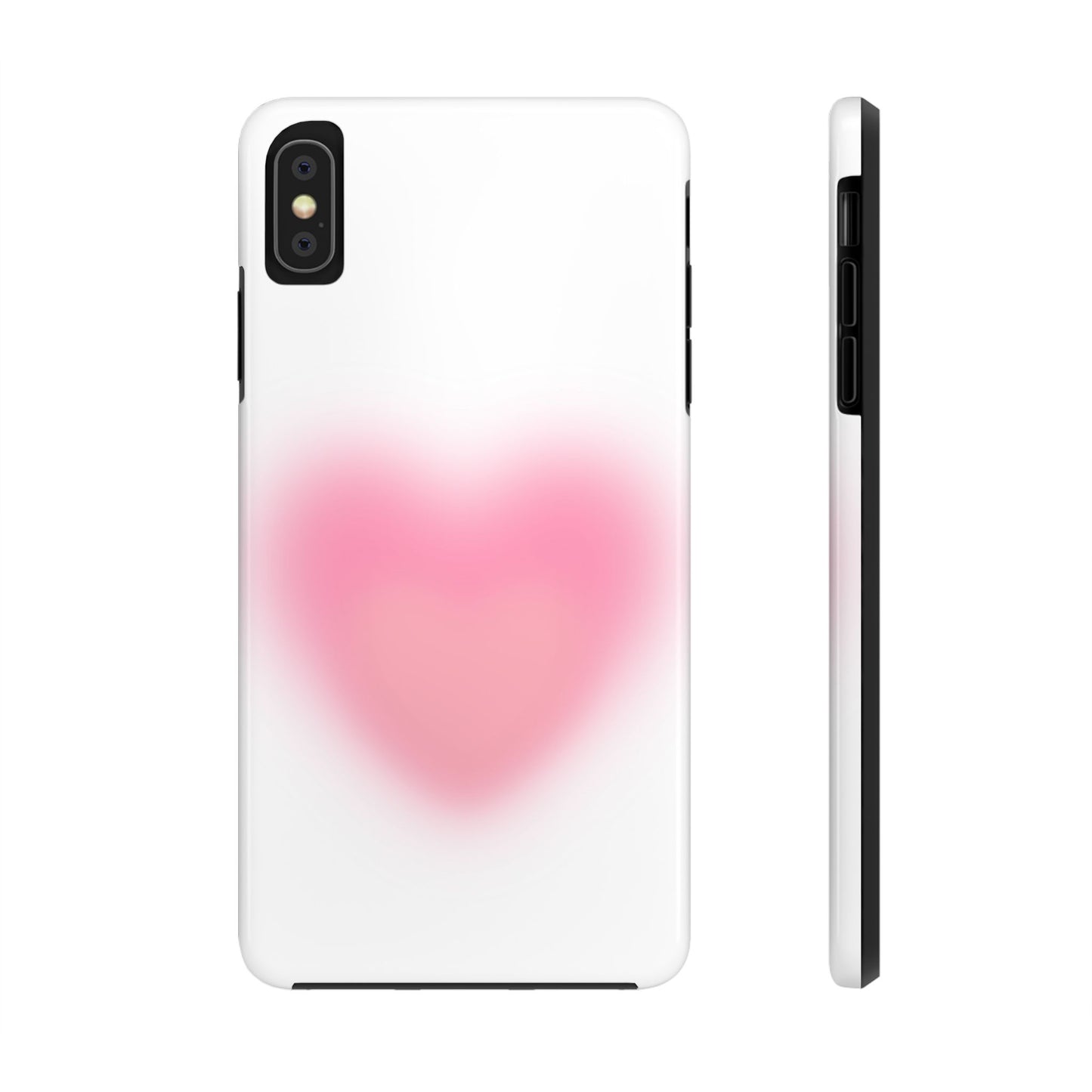 Cute Heart Design Tough Phone Case - Durable Protection for Your Phone