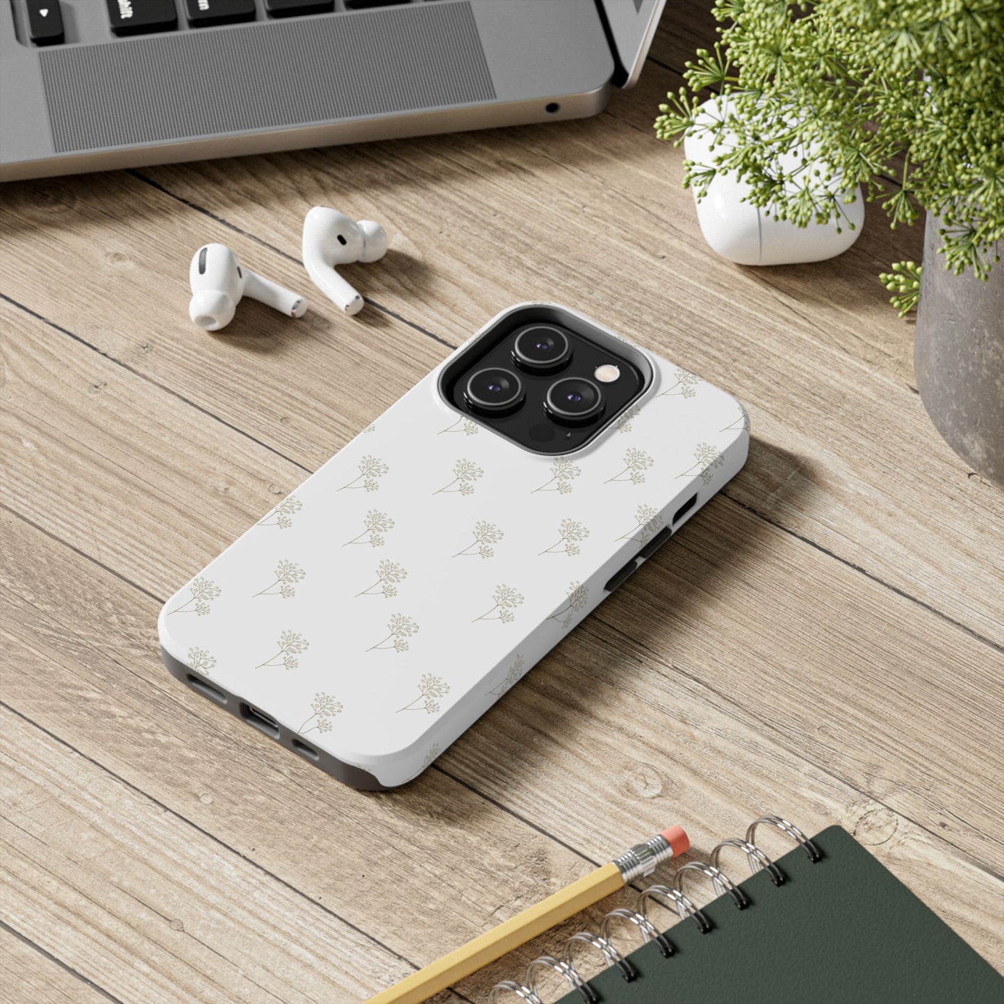 Floral Tough Phone Case - Durable Protection for Nature Lovers