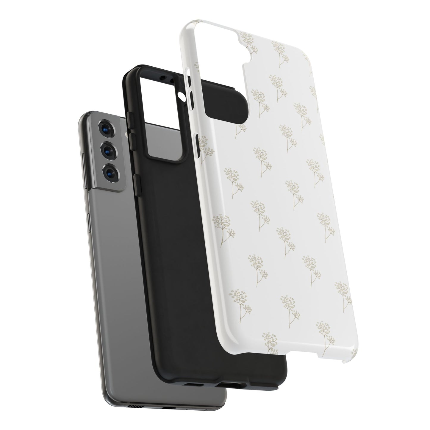 Floral Tough Phone Case - Durable Protection for Nature Lovers