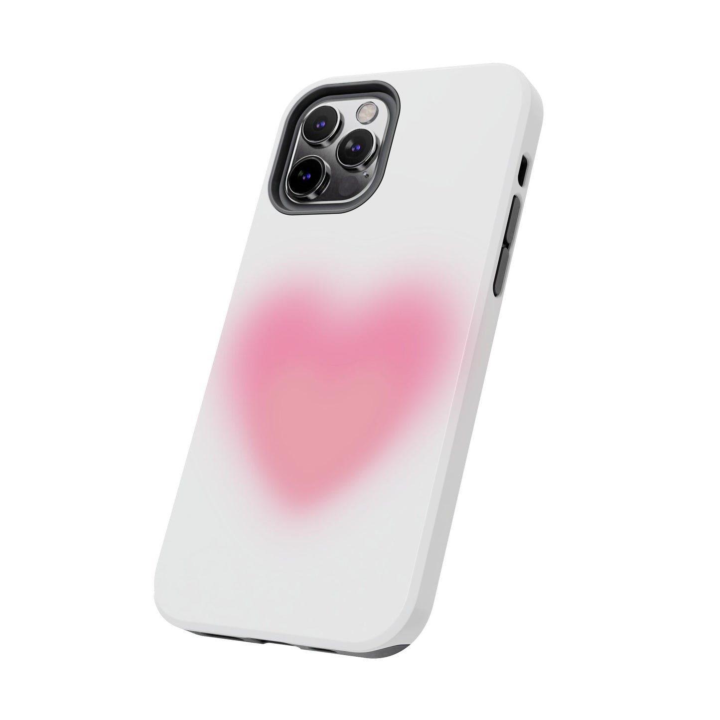 Cute Heart Design Tough Phone Case - Durable Protection for Your Phone