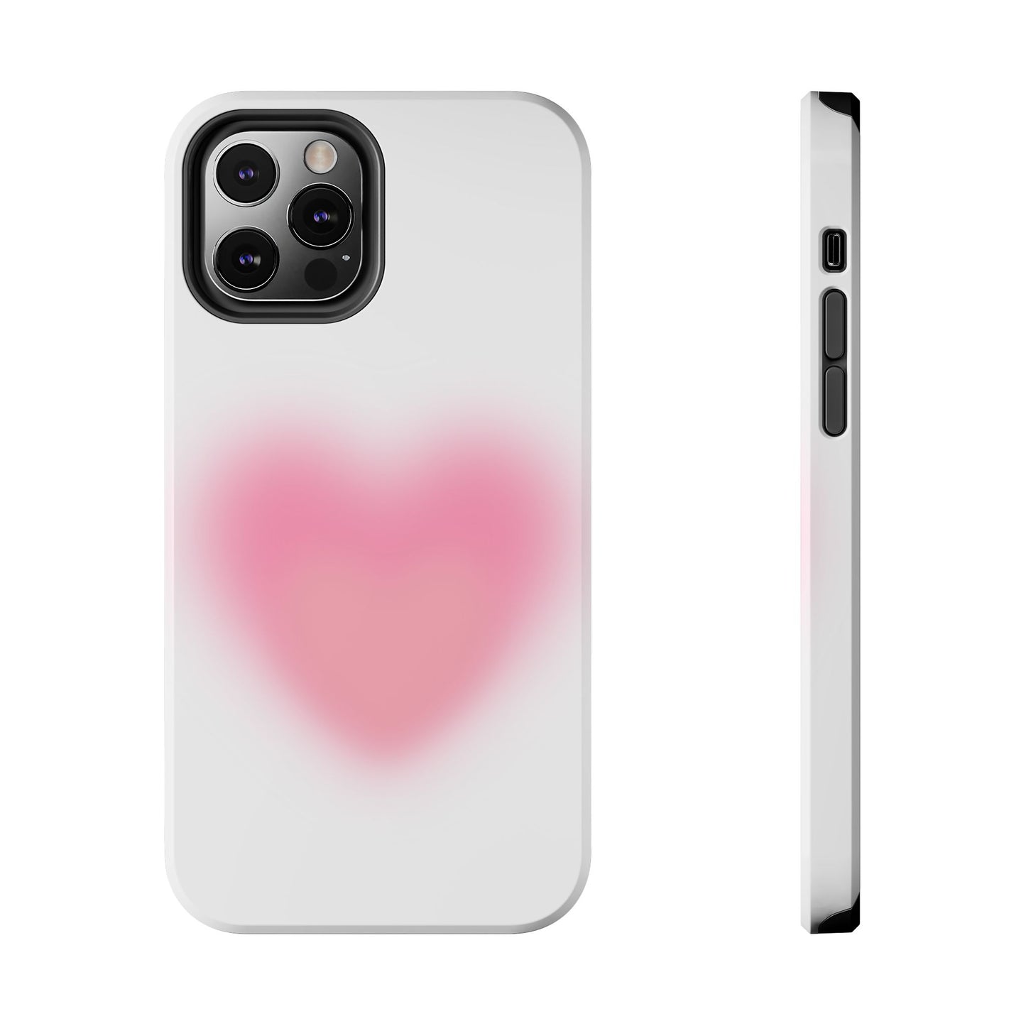 Cute Heart Design Tough Phone Case - Durable Protection for Your Phone