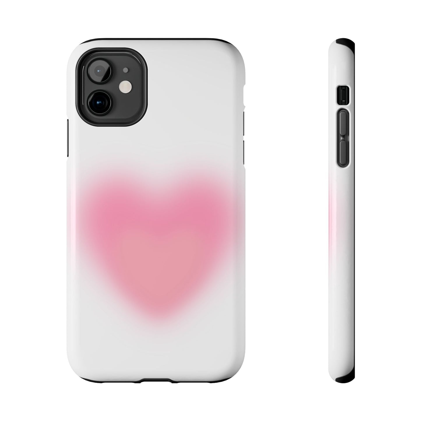 Cute Heart Design Tough Phone Case - Durable Protection for Your Phone