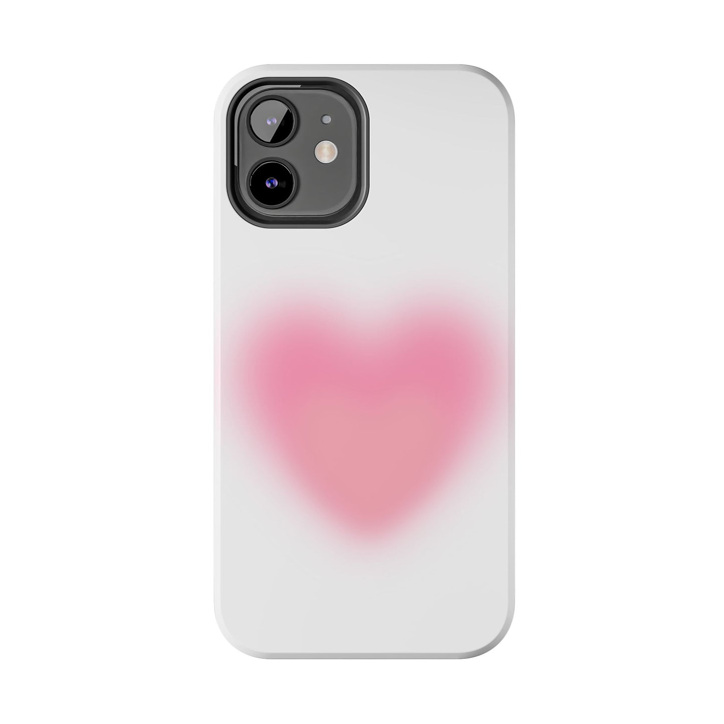 Cute Heart Design Tough Phone Case - Durable Protection for Your Phone