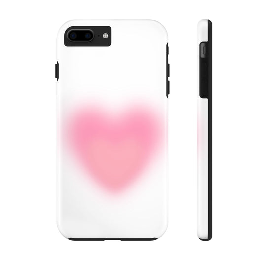 Cute Heart Design Tough Phone Case - Durable Protection for Your Phone