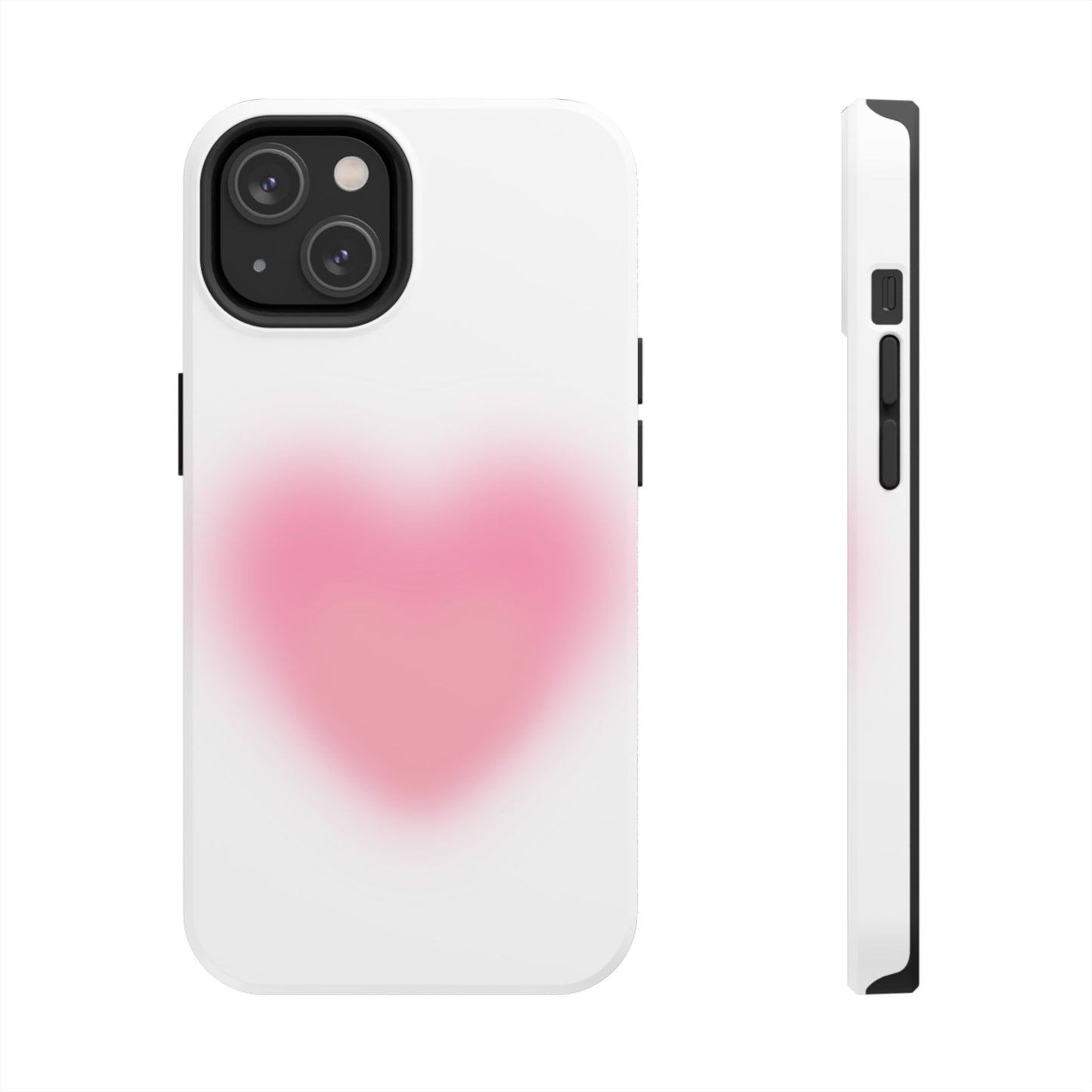 Cute Heart Design Tough Phone Case - Durable Protection for Your Phone