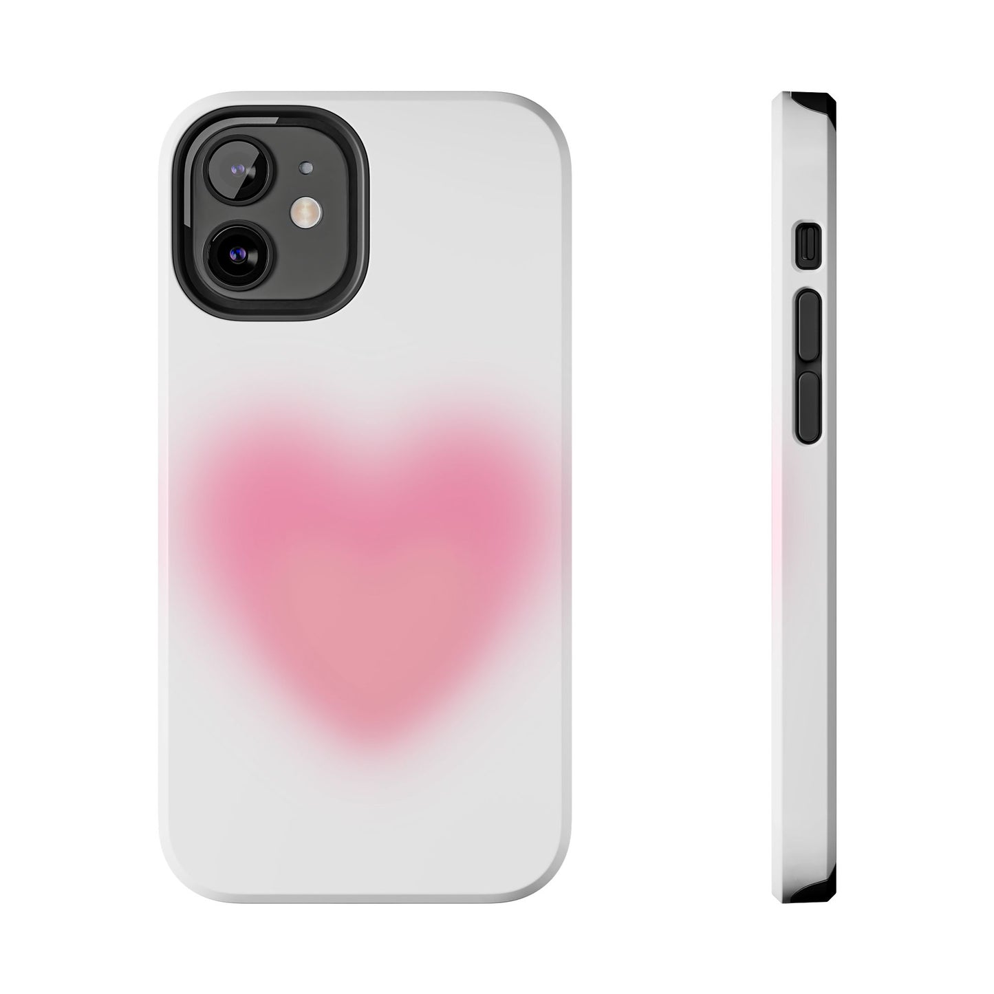 Cute Heart Design Tough Phone Case - Durable Protection for Your Phone