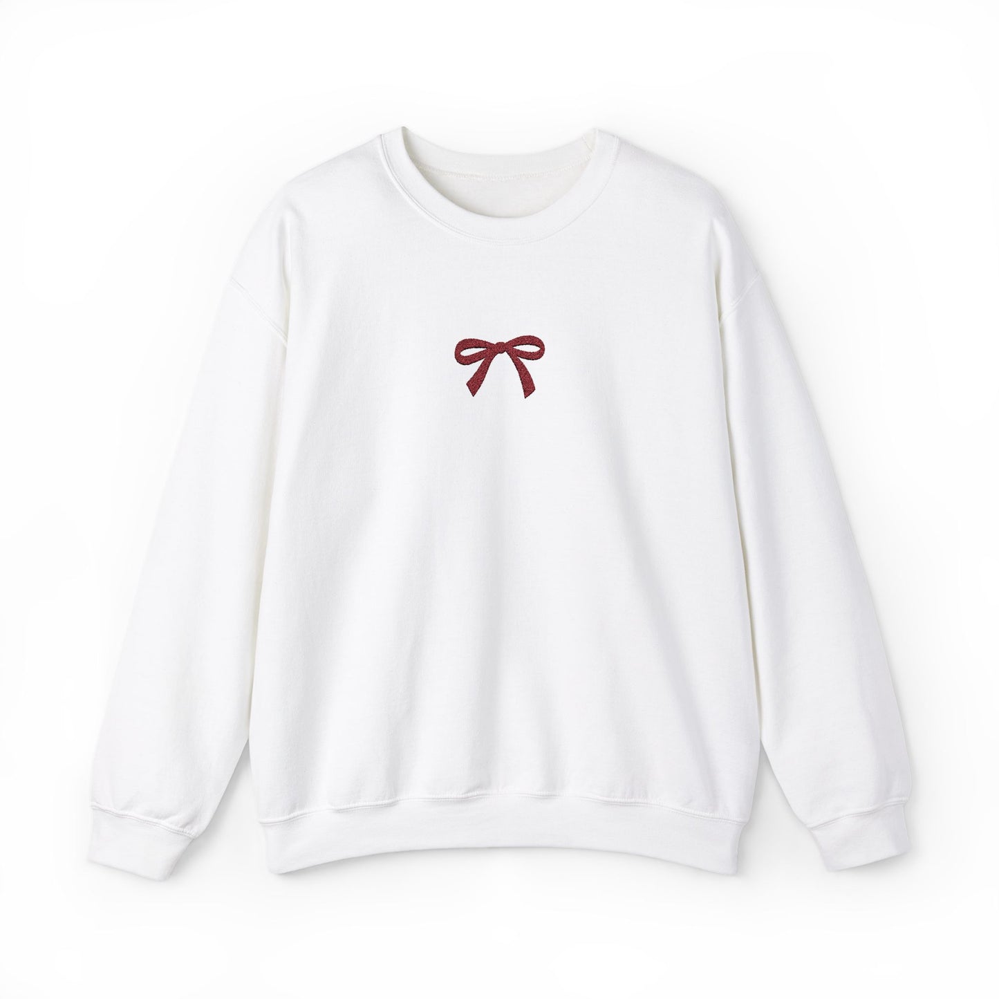 Minimalist Bow Crewneck Sweatshirt for Cozy Style