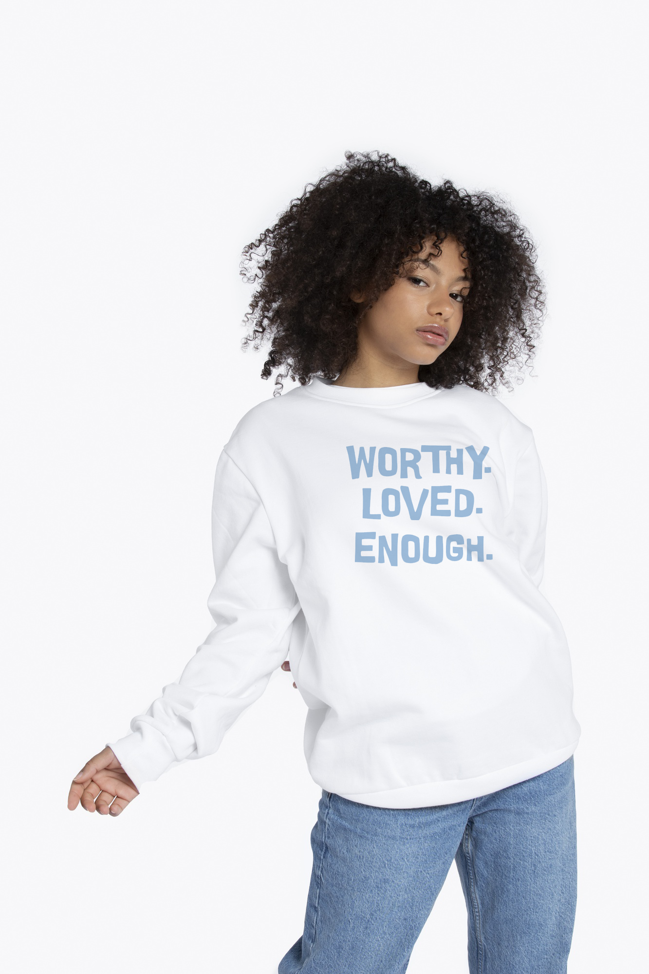 Worthy Loved Enough Crewneck Sweatshirt - Unisex Heavy Blend